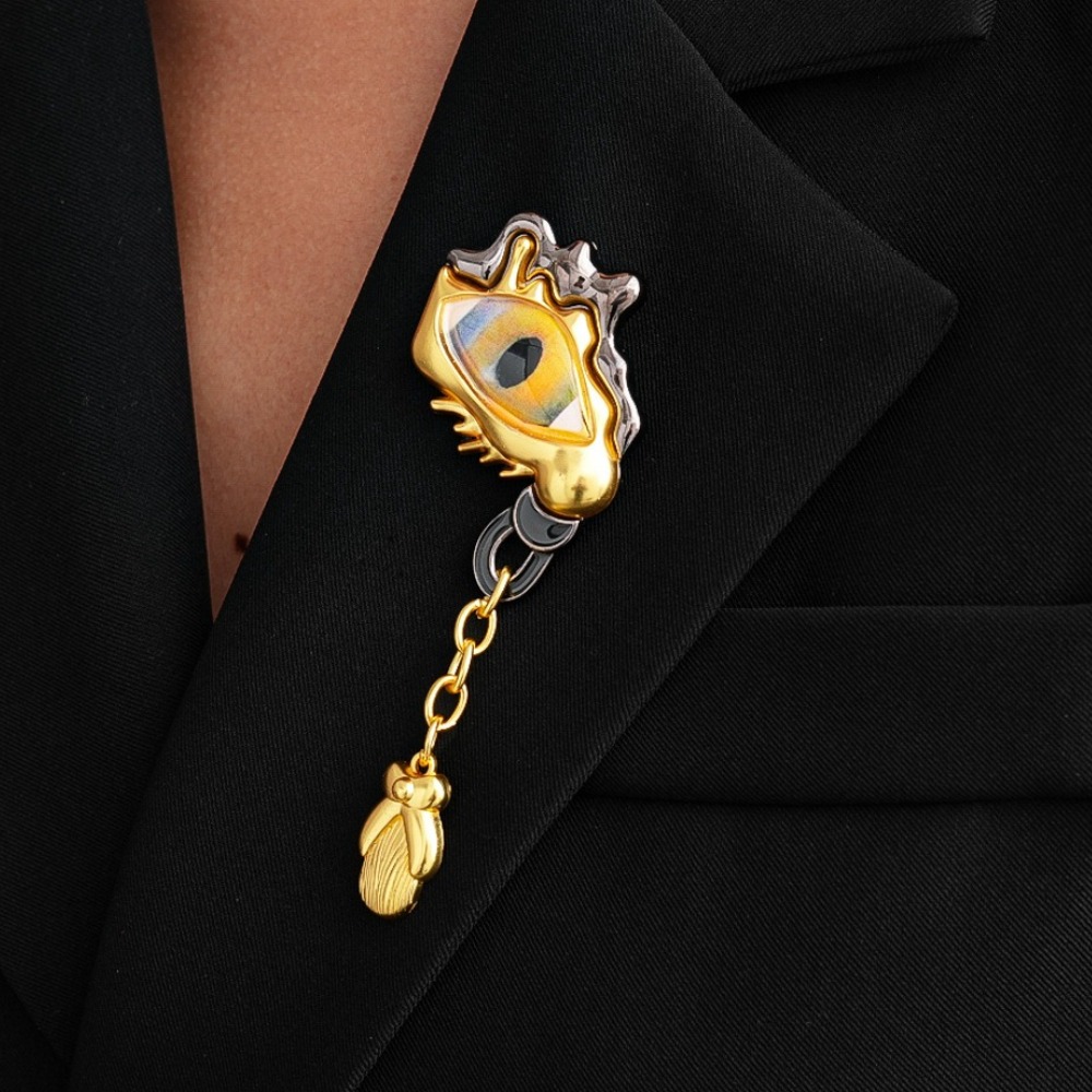 Women Accessories Jewelry - Элитные металлические броши-подвески в форме слезы