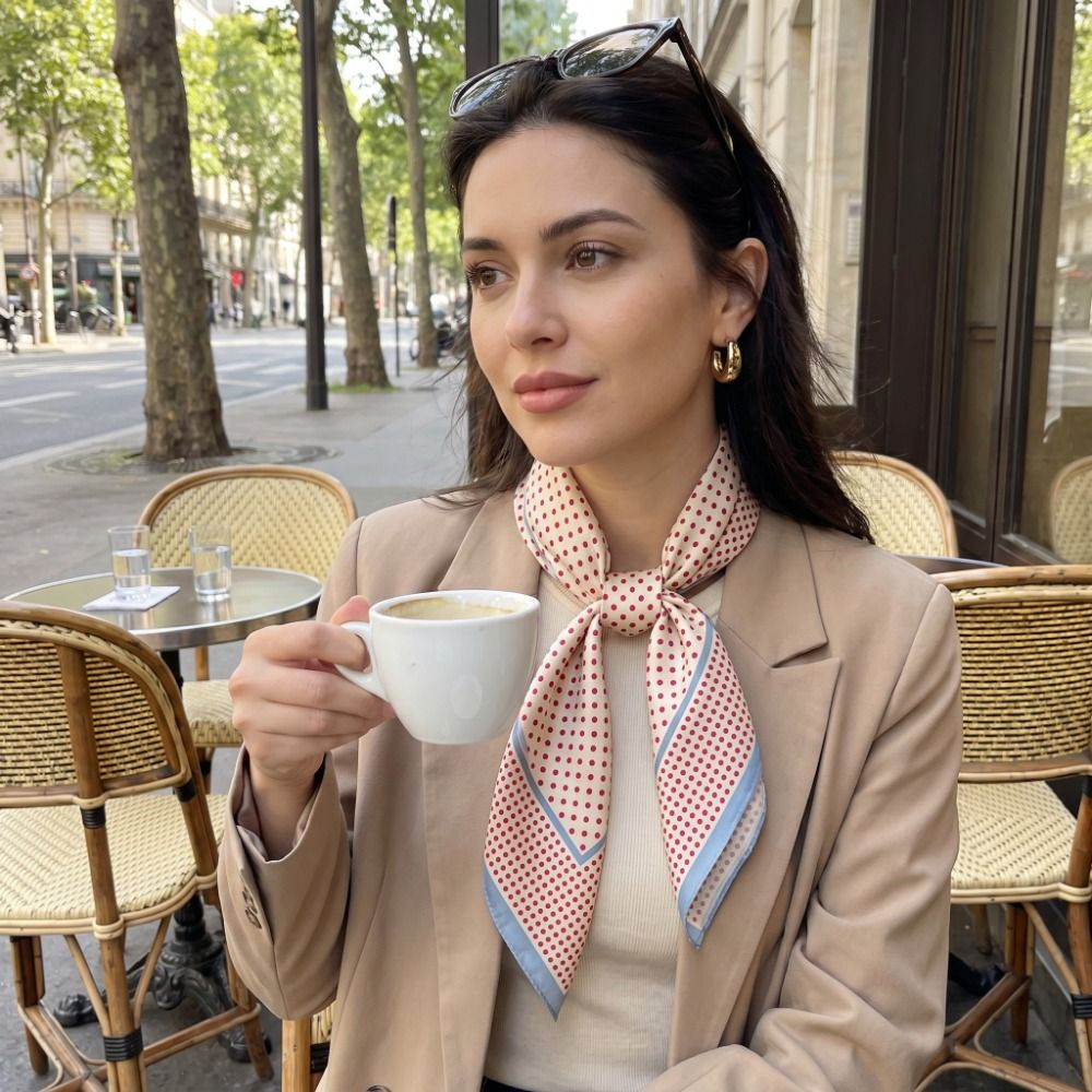 Women'S Korean Accessories - Универсальный шарф с точечным принтом Y2K,