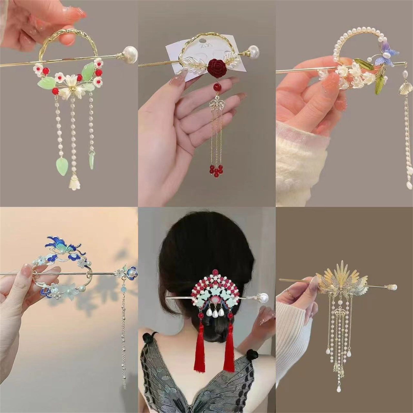 Women Accessories Shop - Этническая заколка для волос для женщин,
