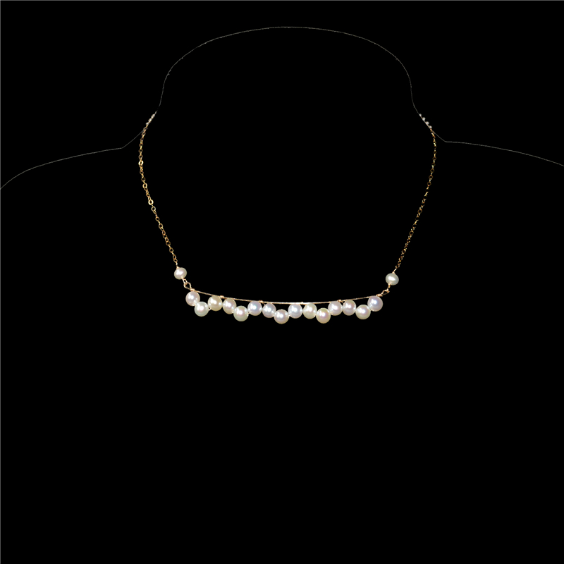 Charm Necklace Dainty - Ожерелье Lii Ji из настоящего жемчуга