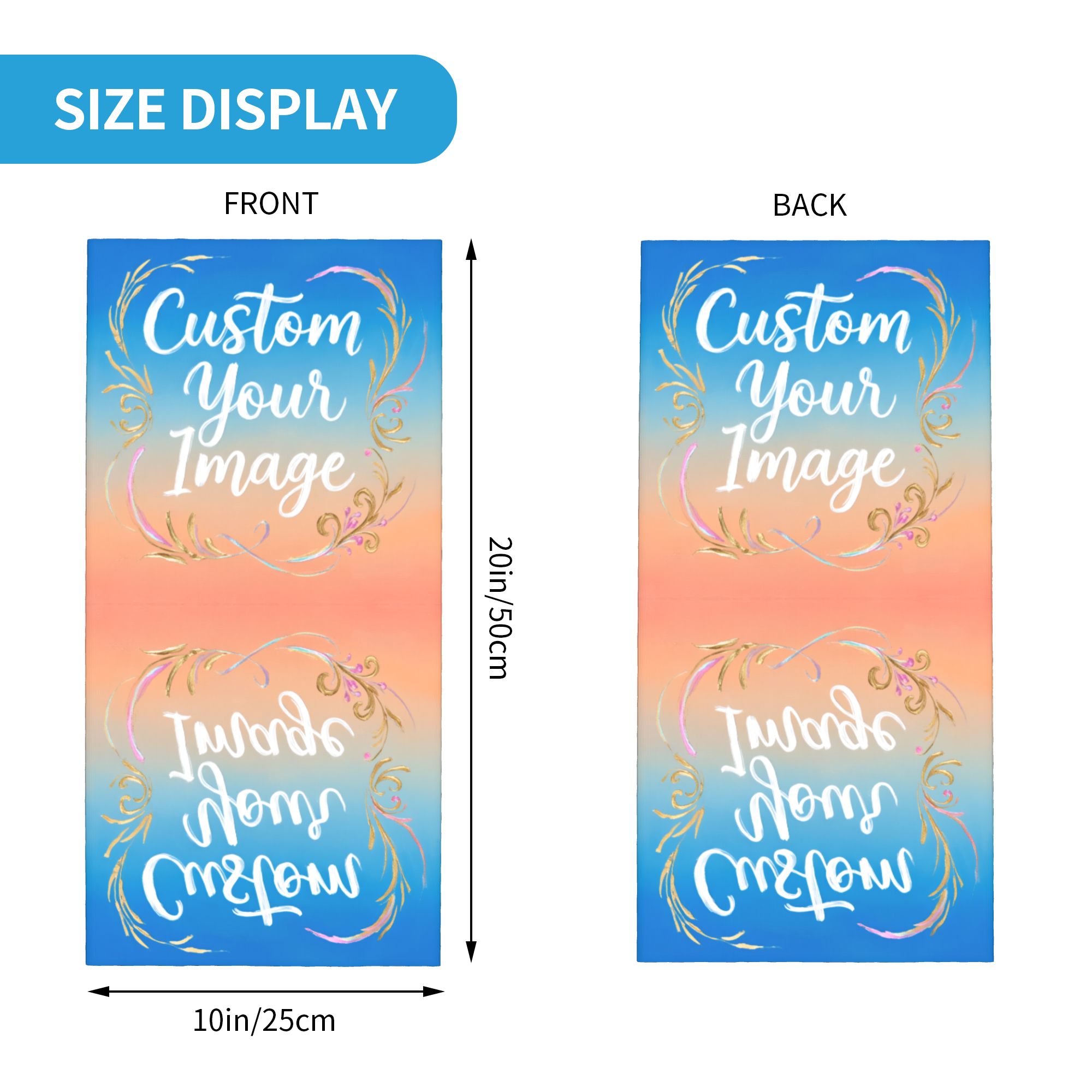 Women Accessories Images - Персонализированная бандана-бафф с вашим изображением, защита