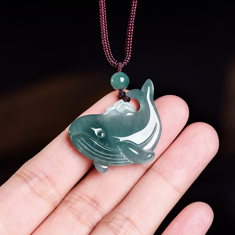 Women Accessories Jewelry - Натуральный бирманский нефритовый кулон-подвеска в виде