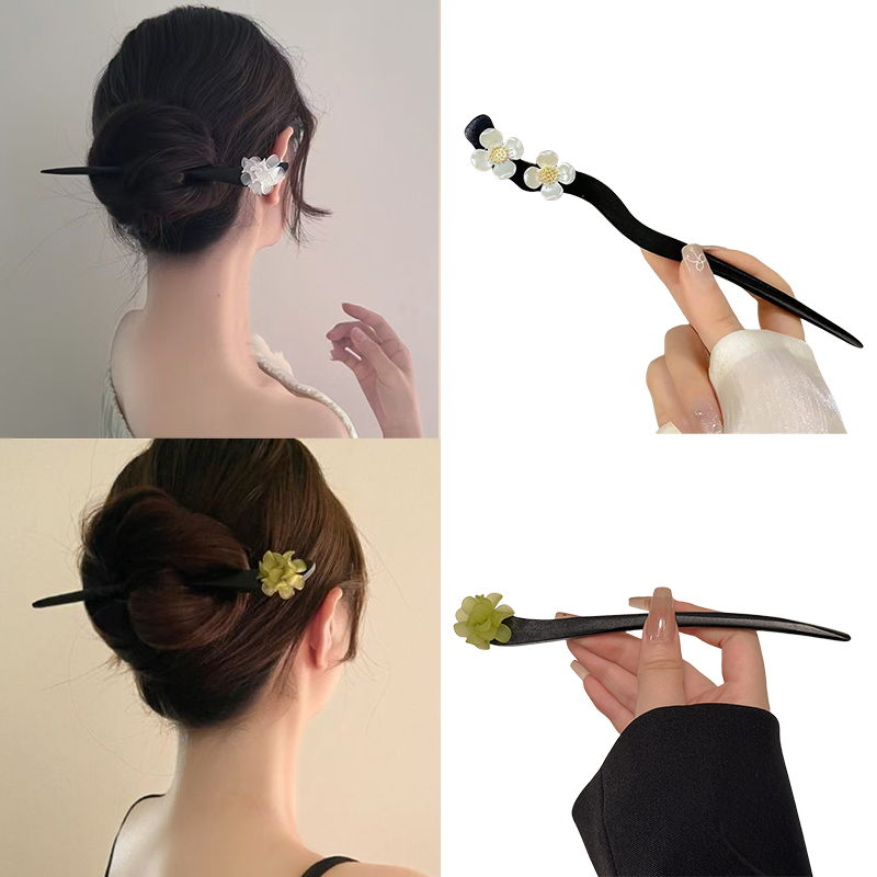Hair Fork Stick - Винтажные деревянные палочки для волос в