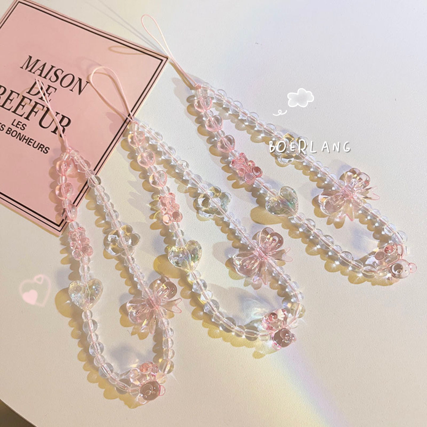 Women'S Korean Accessories - Ремешок-брелок для телефона: корейский дизайн, розовый