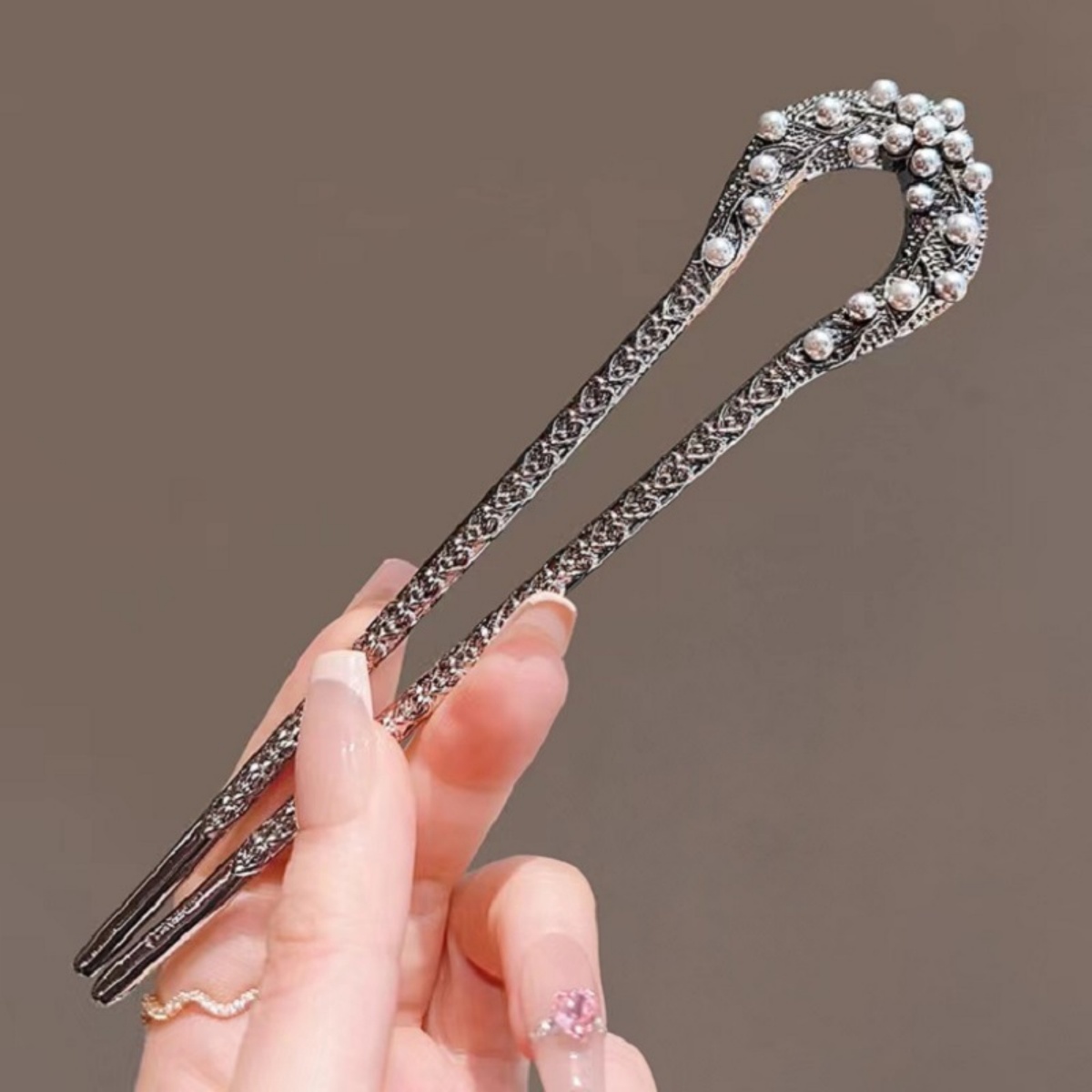 Hair Fork Stick - Новая жемчужная U-образная заколка для волос