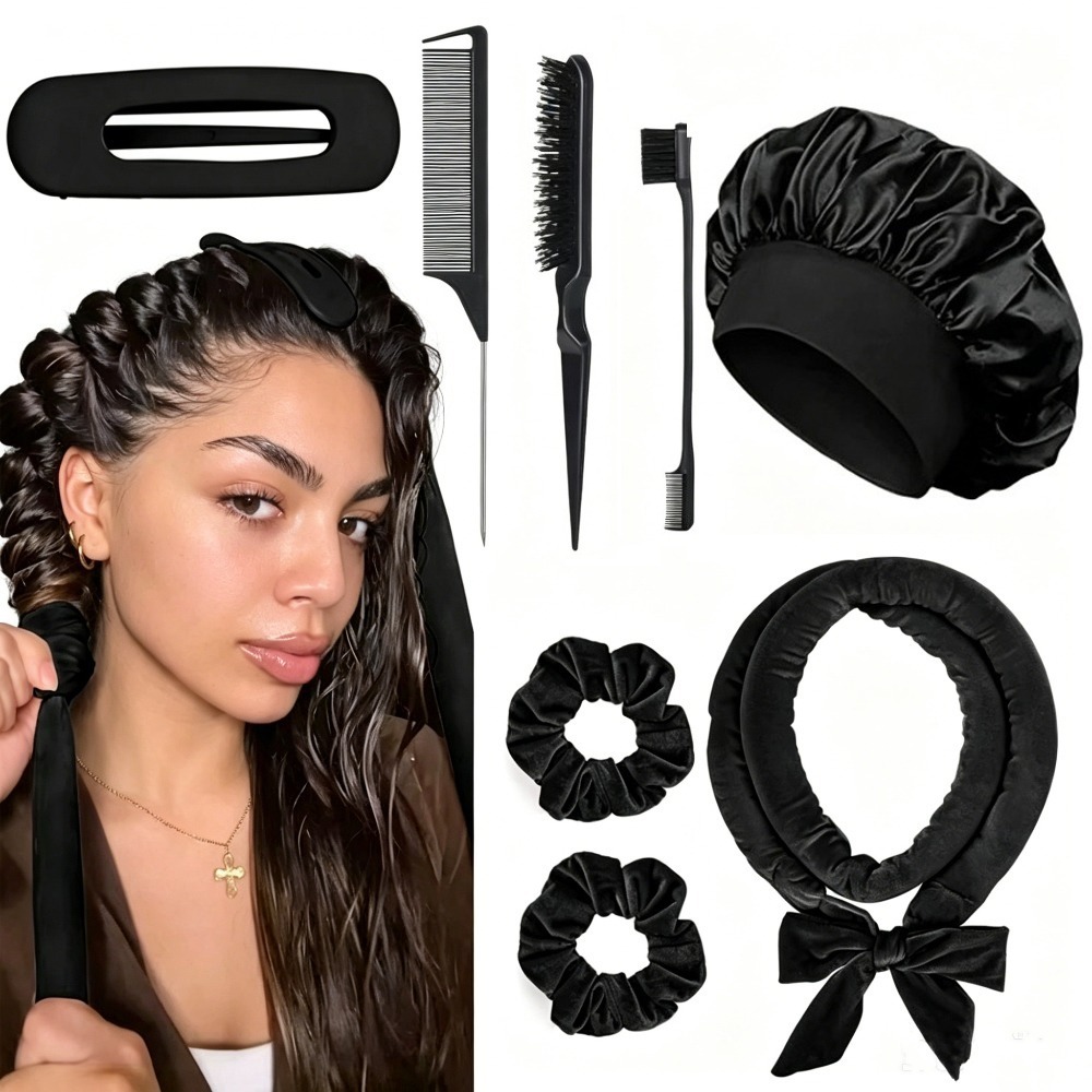 Scrunchie Satin Set - Набор для завивки волос без нагрева
