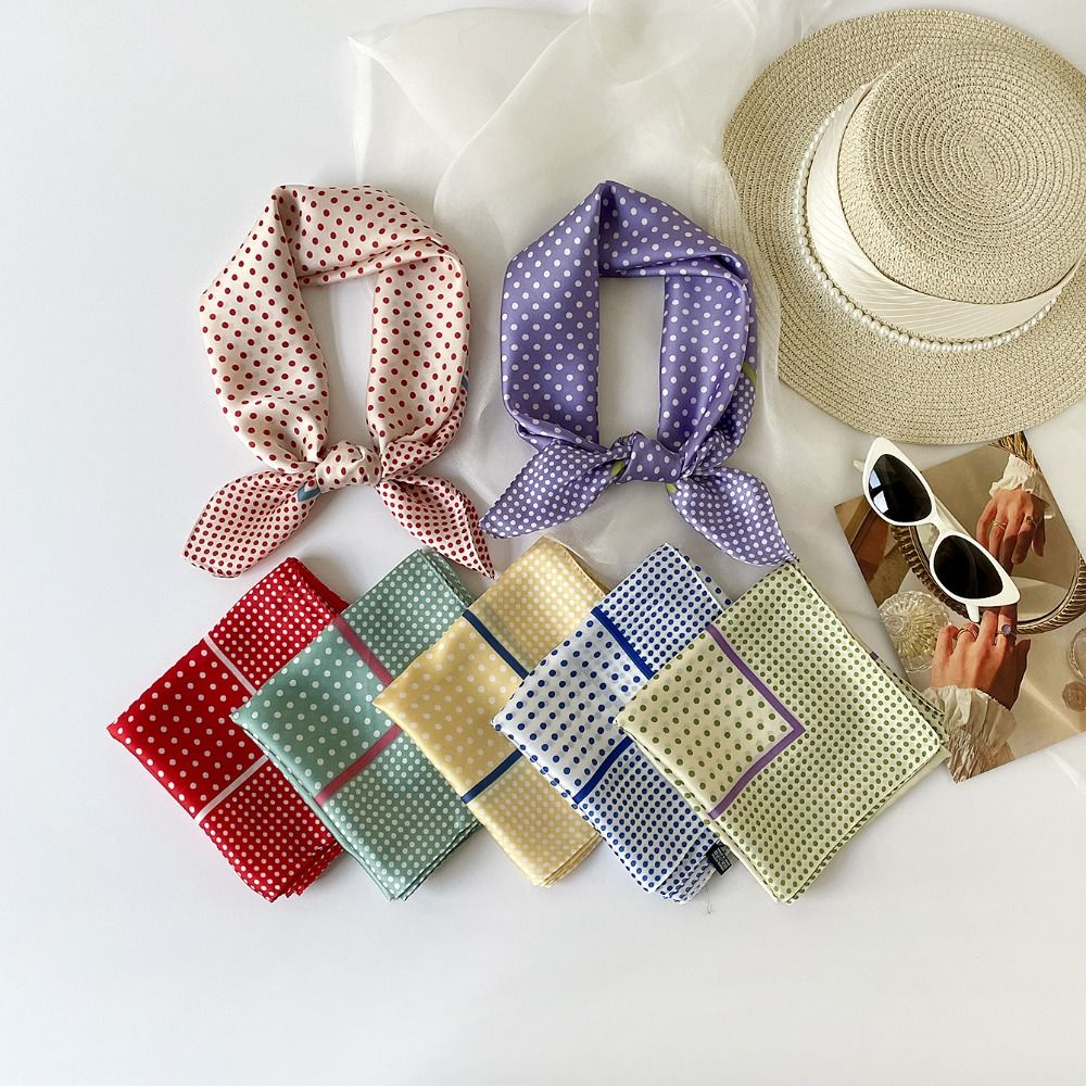 Универсальный шарф с точечным  – обзор и цена Women'S Korean Accessories