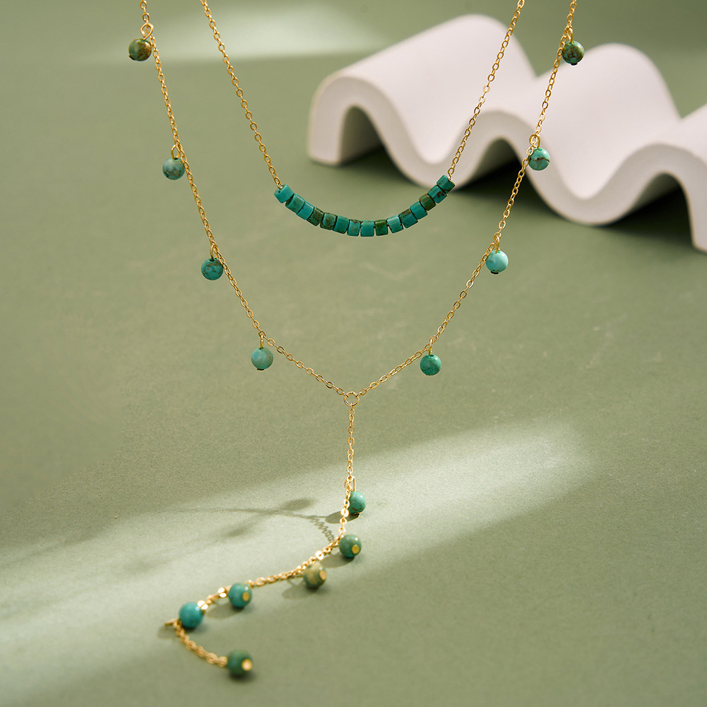 Длинное двухслойное ожерелье-ч – обзор и цена Charm Necklace Dainty