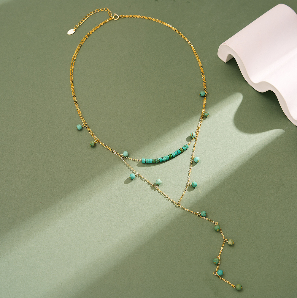 Длинное двухслойное ожерелье-ч – обзор и цена Charm Necklace Dainty
