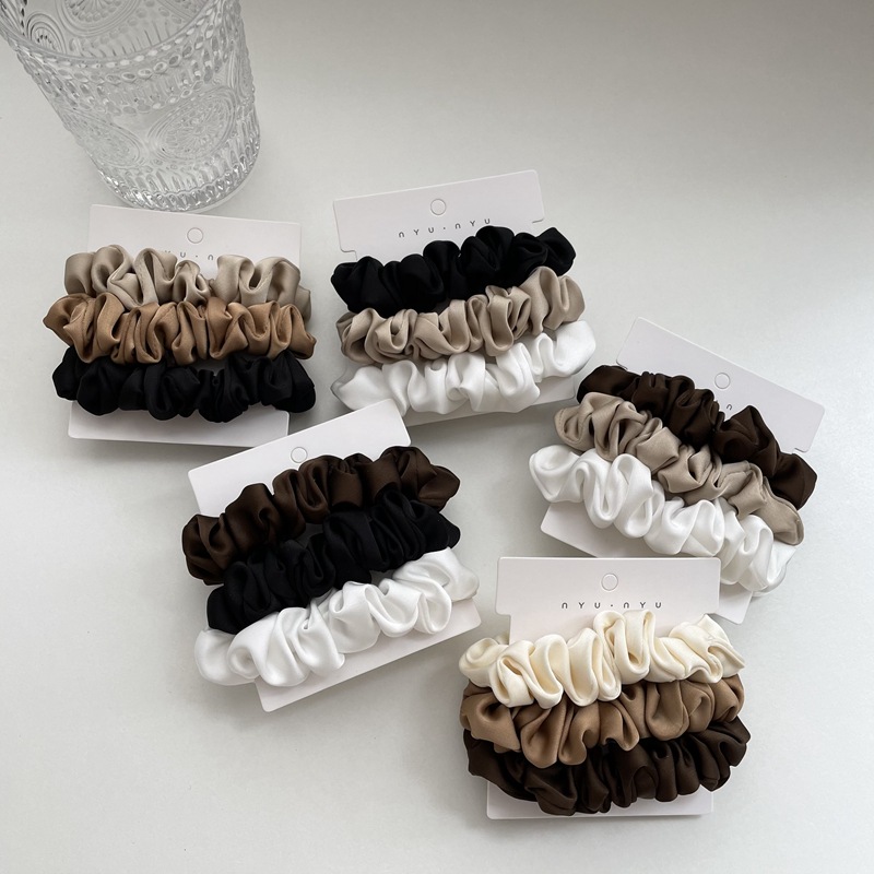 3/4/6 шт./компл., атласные рез – обзор и цена Scrunchie Satin Set