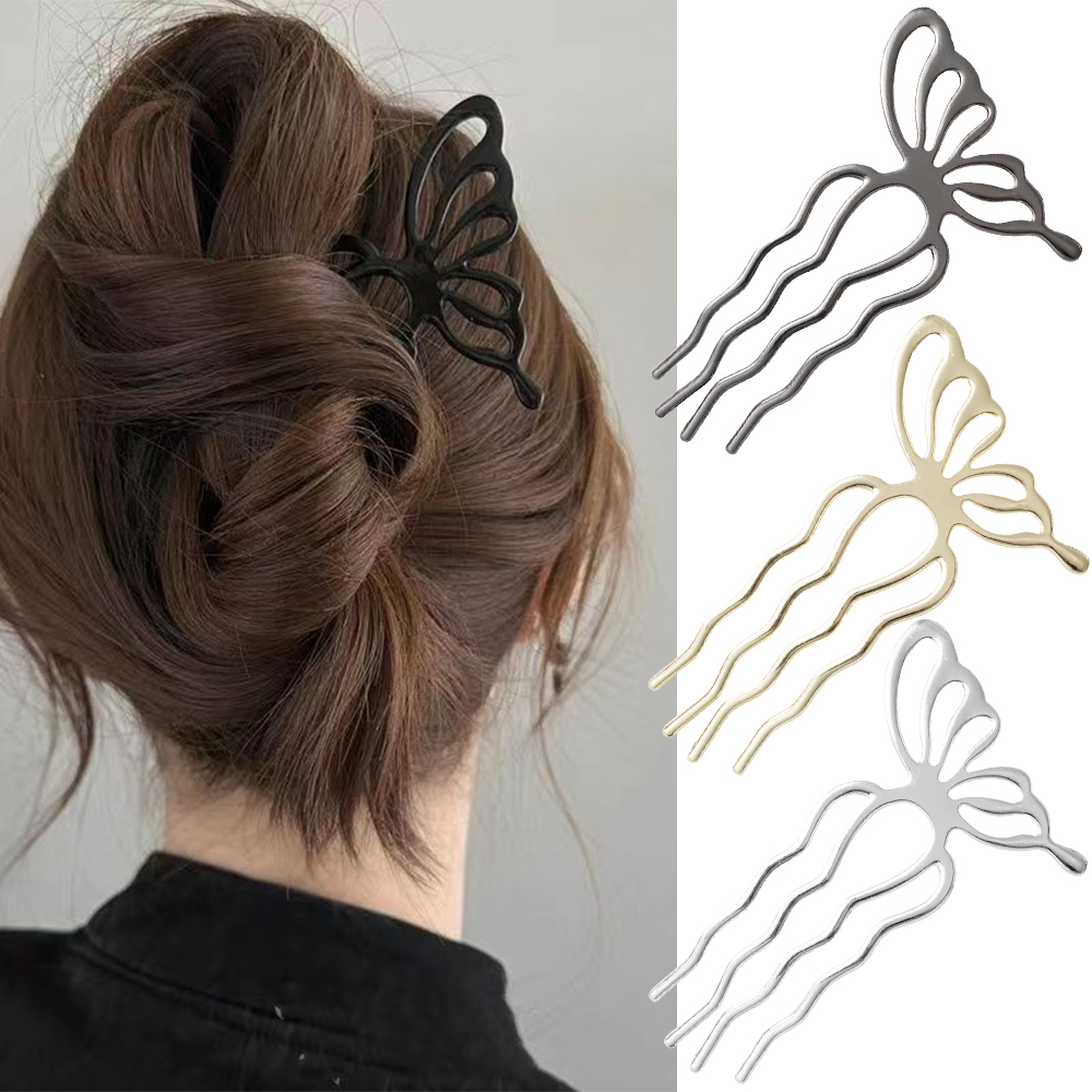 Корейская бабочка U-образная з – обзор и цена Hair Fork Stick