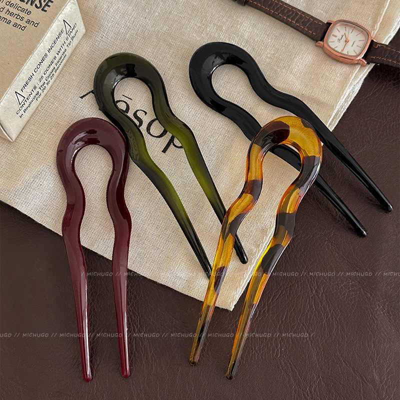 Модная U-образная заколка для  – обзор и цена Hair Fork Stick