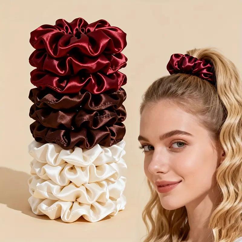 Новые атласные резинки для вол – обзор и цена Scrunchie Satin Set