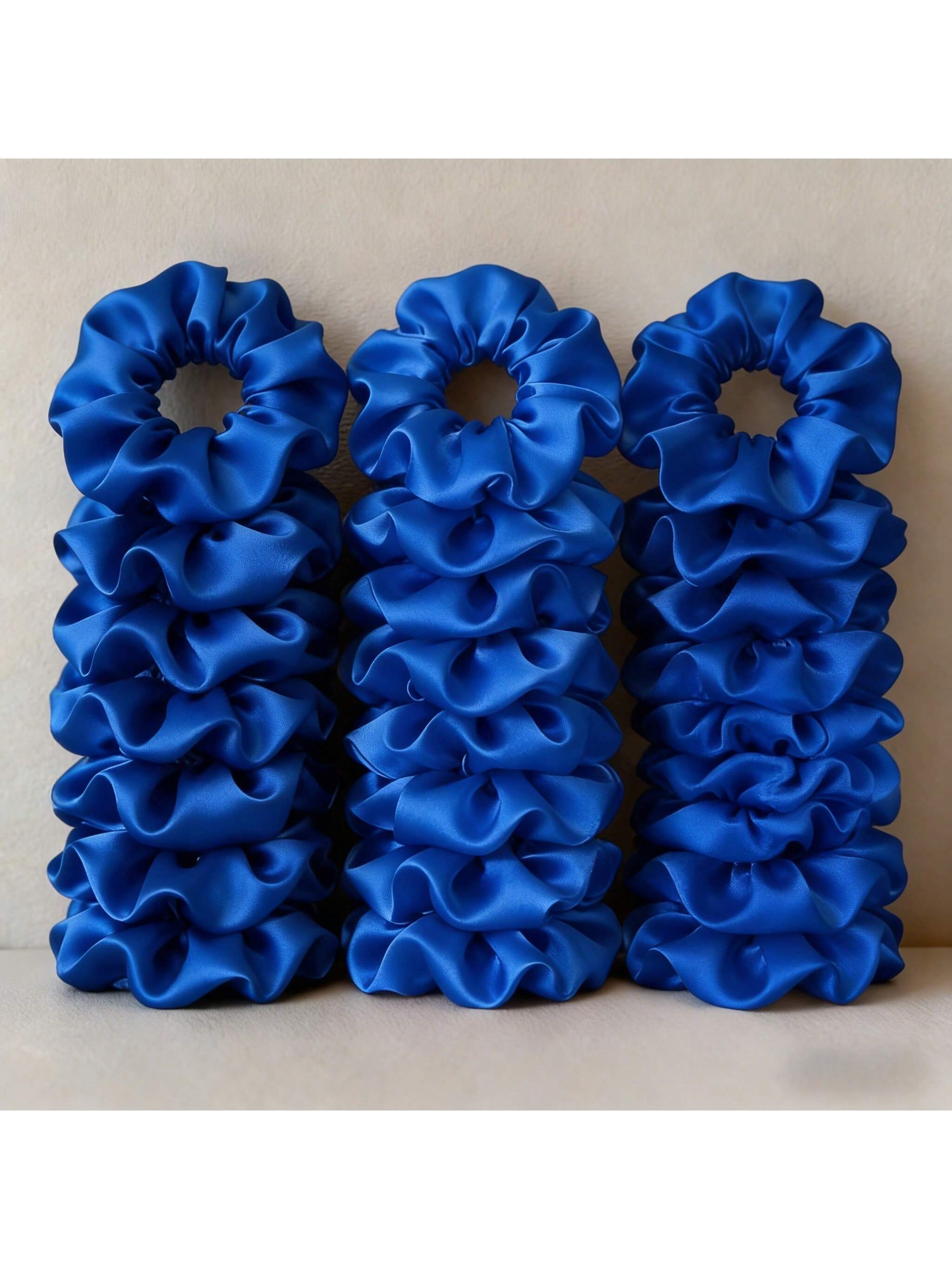 12/24 шт., однотонные атласные – обзор и цена Scrunchie Satin Set
