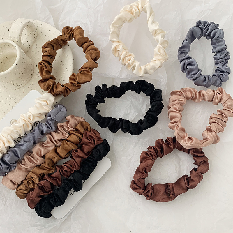 1 комплект, атласные шелковые  – обзор и цена Scrunchie Satin Set