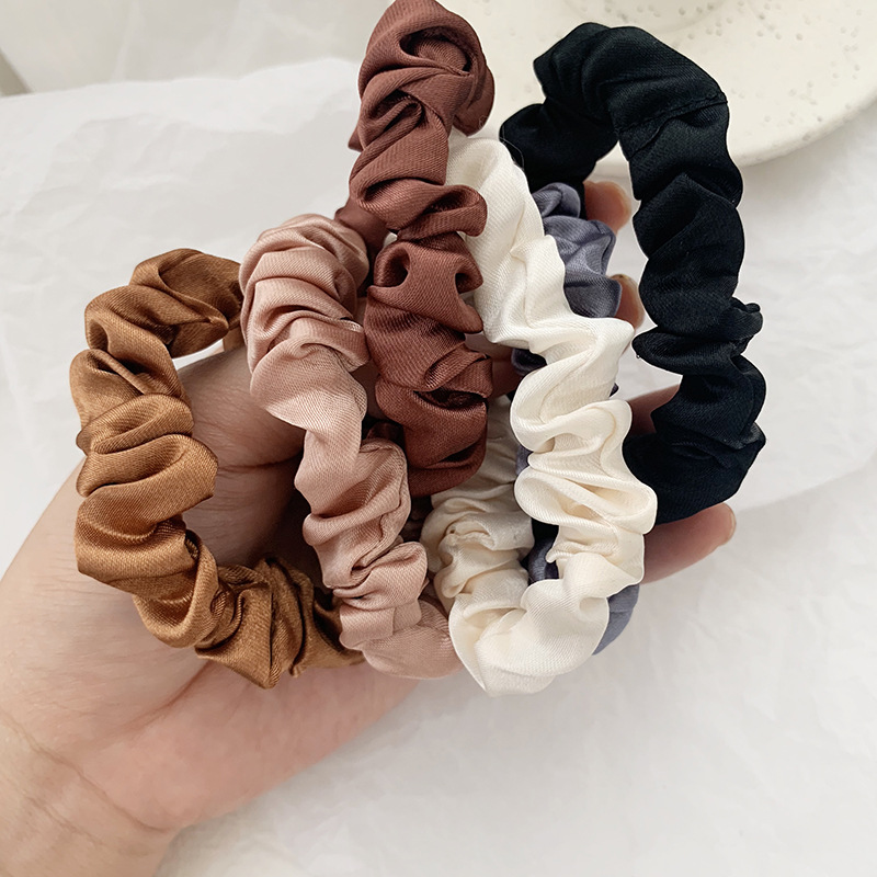 1 комплект, атласные шелковые  – обзор и цена Scrunchie Satin Set