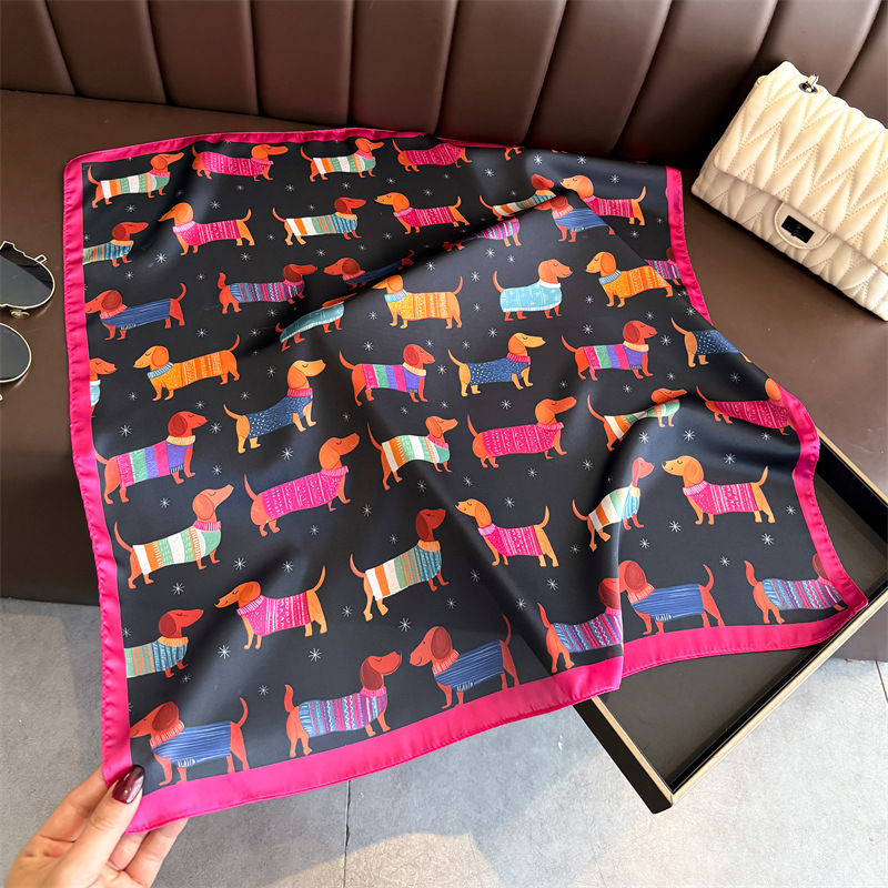 Модный шарф-бандана с принтом  – обзор и цена Silk Scarf Square