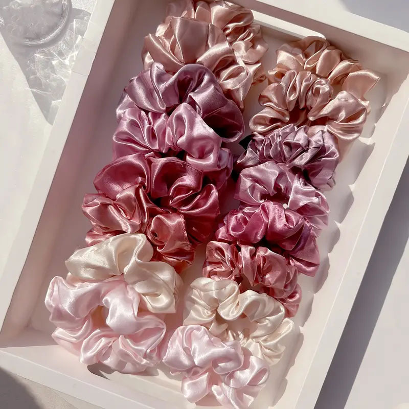 16 шт., мягкие атласные резинк – обзор и цена Scrunchie Satin Set