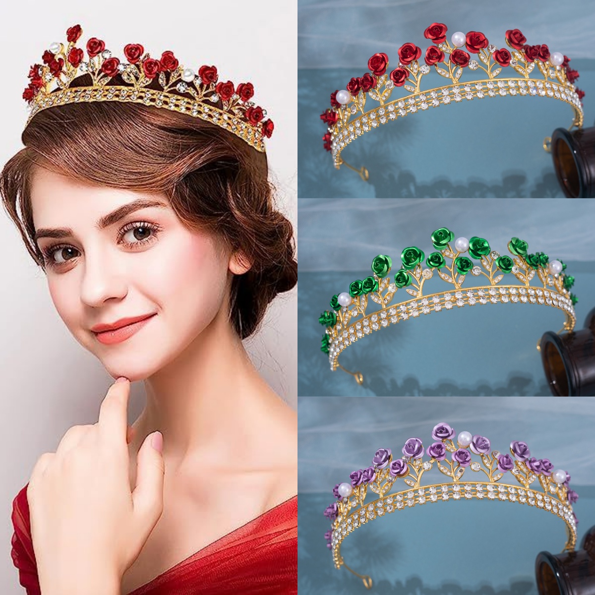Корона-диадема в стиле барокко – обзор и цена Women Accessories Jewelry