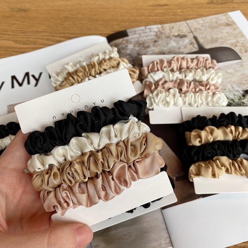 4 шт./компл., атласные шелковы – обзор и цена Scrunchie Satin Set